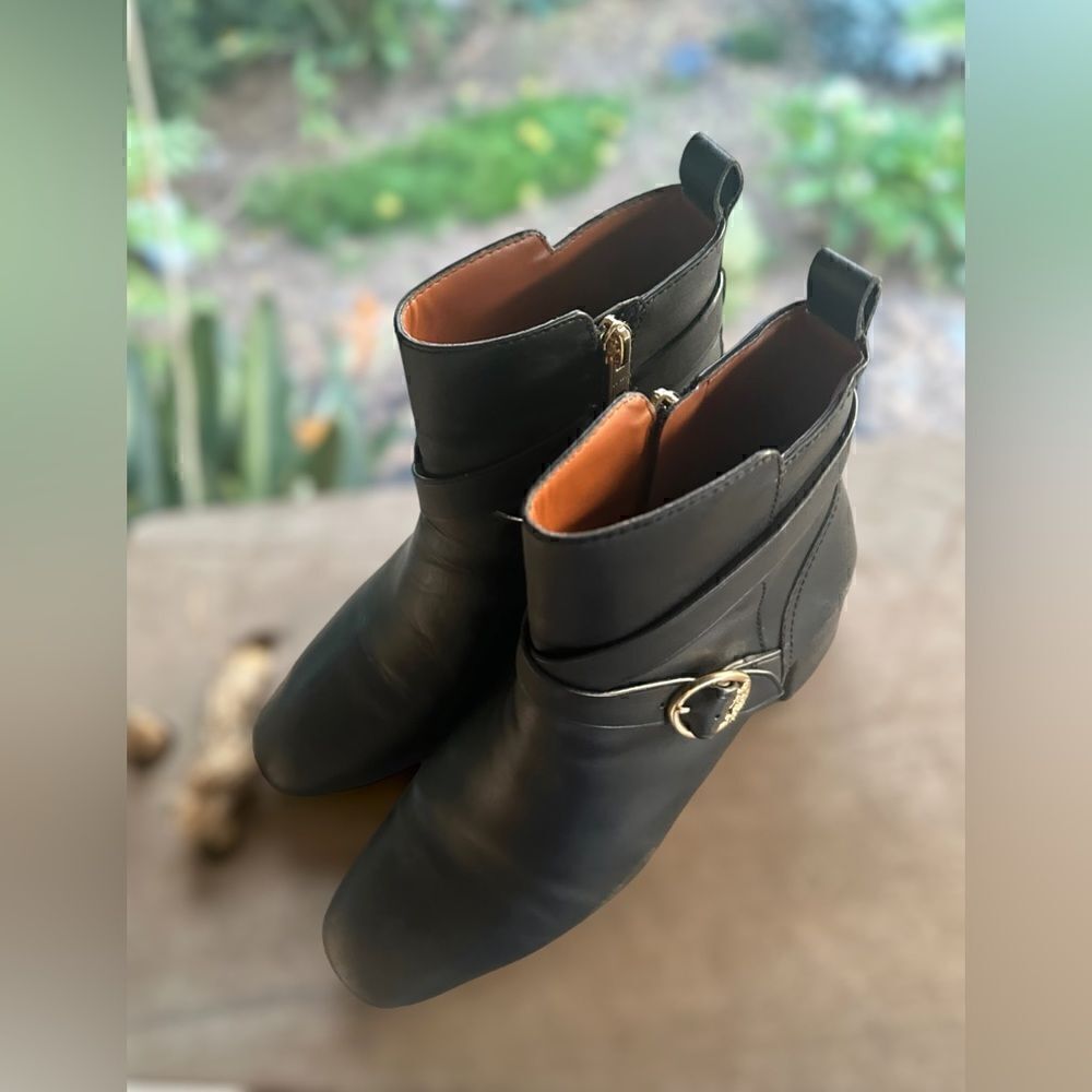 🔥🔥 COACH Nadia Bootie Black Boot Leather Size 9 - Picture 7 of 16